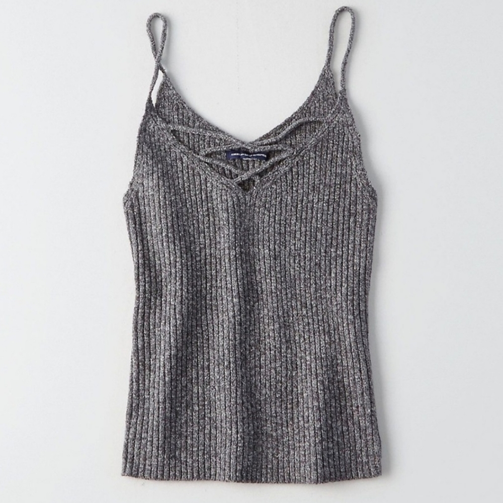 American Eagle Ribbed Knit Tank